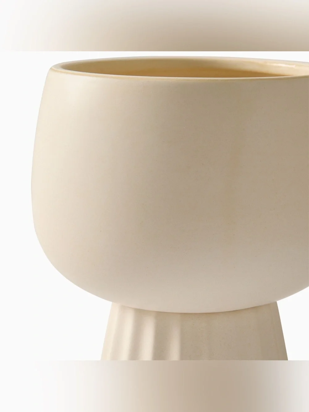 Brand New West Elm Marta Alabaster Ceramic Planters, Indoor & Outdoor Use, NWT